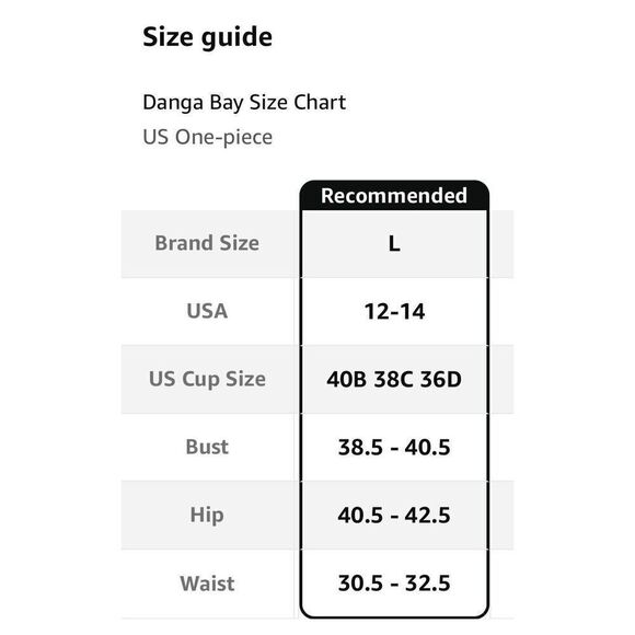 NWT DANGA BAY One Piece Women’s Swimsuit Size L 12-14 Color Block Slimming Teens - Picture 7 of 12